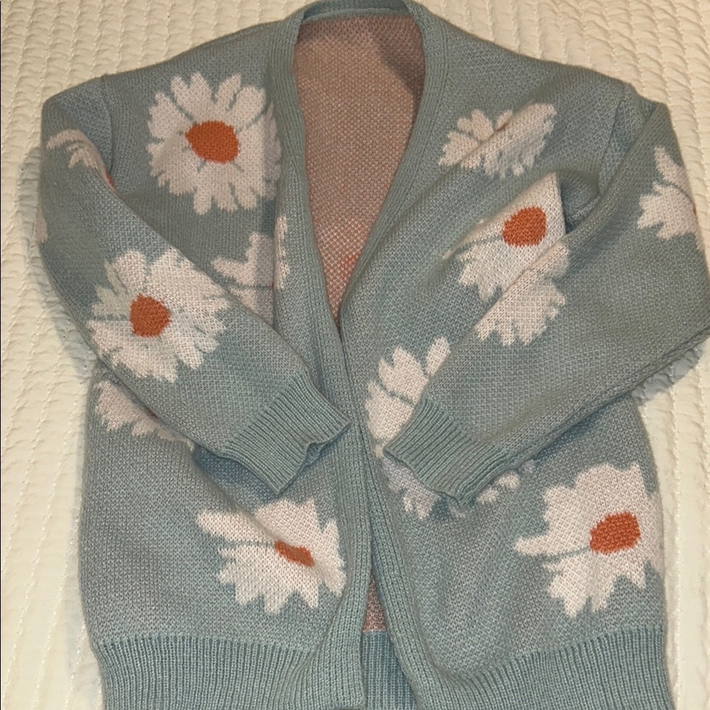Floral Knit Cardigan